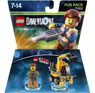 Lego Dimensions Lego Movie Emmet Fun Pack 71212