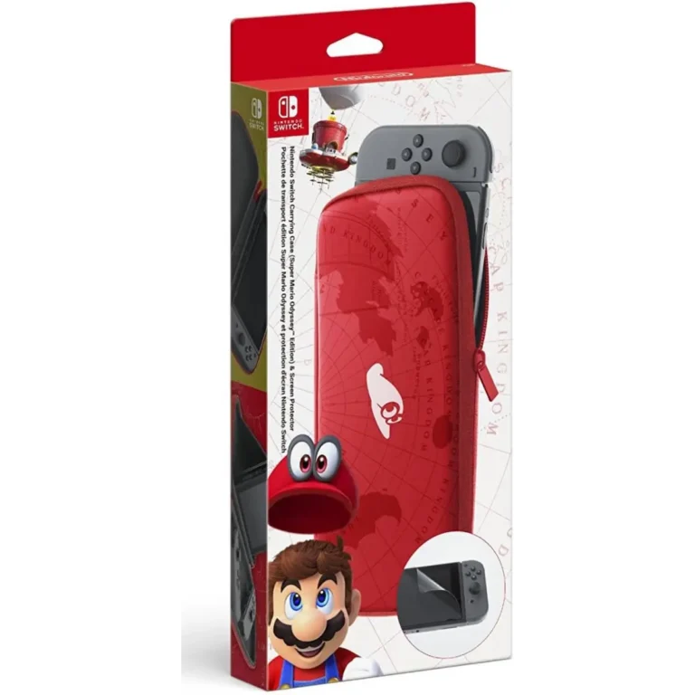 Custodia Nintendo Switch Mario Odyssey con pellicola protettiva