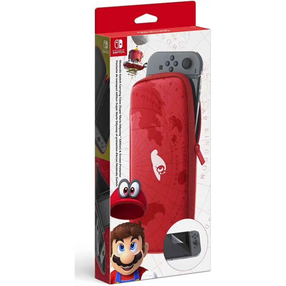 Custodia Nintendo Switch Mario Odyssey con pellicola protettiva