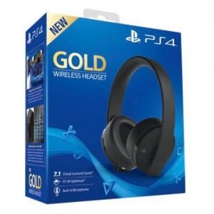Gold Wireless Headset PS4