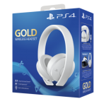Gold Wireless Headset Bianche PS4
