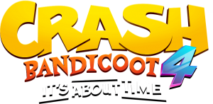 Crash 4 About Time Logo - Levante Computer