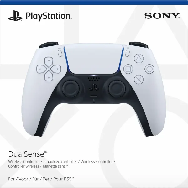 DualSense Glacier White PS5 Sony Controller Wireless pad bianco ufficiale PlayStation 5