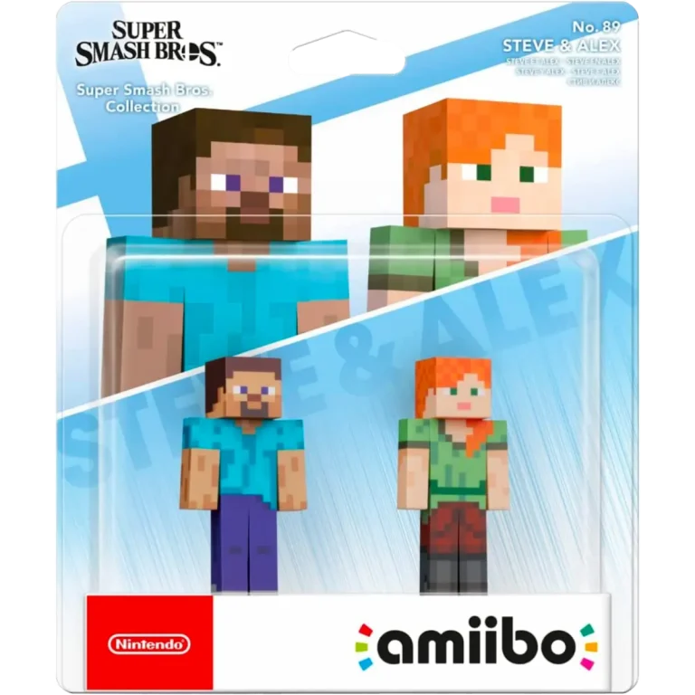 Amiibo Steve & Alex Smash Bros Collection