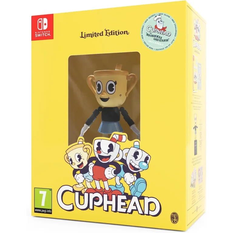 Cuphead Limited Edition Switch boxart con DLC The Delicious Last Course