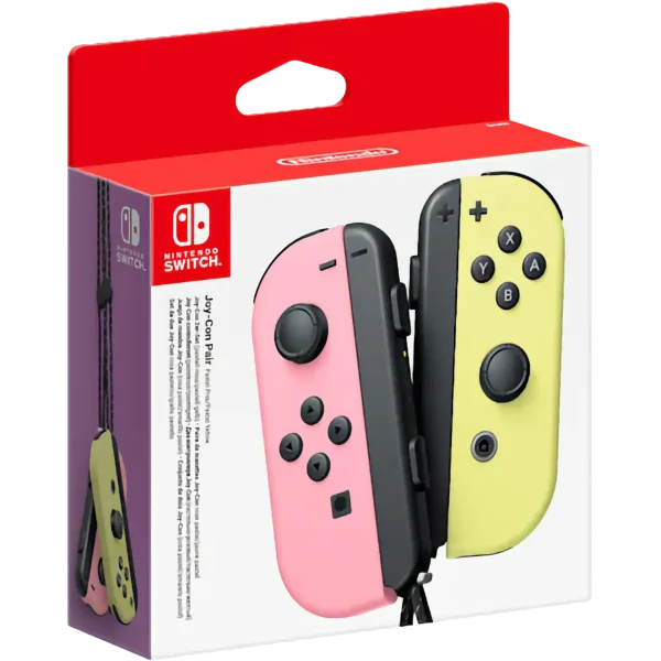 Set 2 Joy-Con Rosa Pastello-Giallo Pastello Packshot