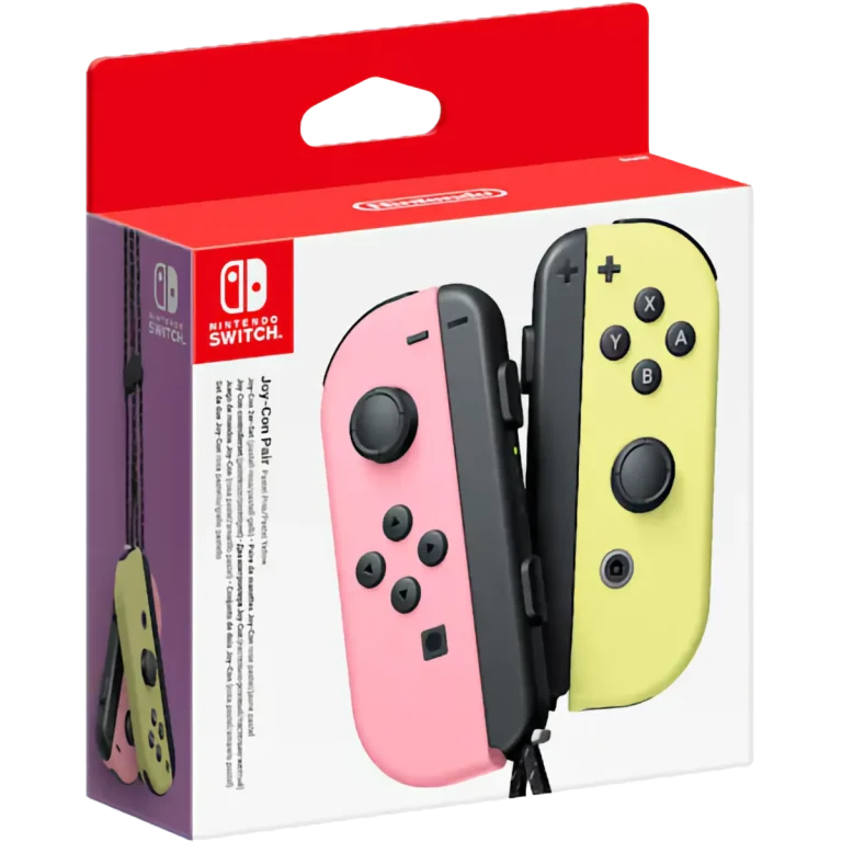 Set 2 Joy-Con Rosa Pastello-Giallo Pastello Packshot