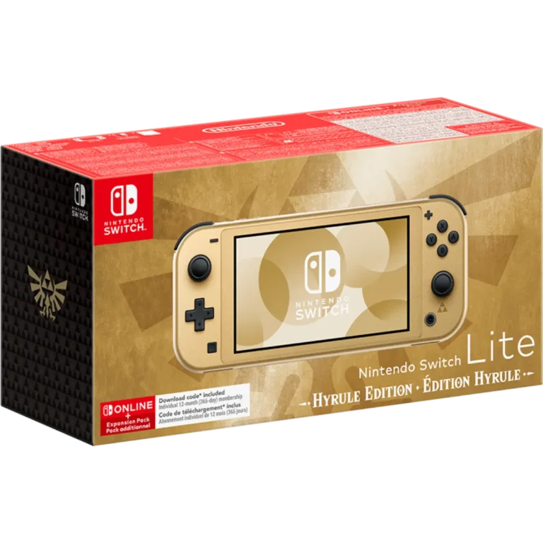 Nintendo Switch Lite Hyrule Edition console oro Zelda