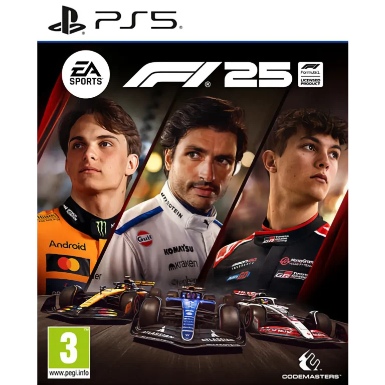 Copertina ufficiale di F1 25 per PlayStation 5, il videogioco ufficiale della Formula 1 2025.