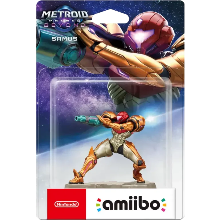 Confezione originale dell'Amiibo Samus Metroid prime 4 Beyond