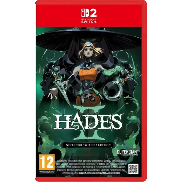 Box ufficiale Hades II Collectors Edition Nintendo Switch 1 & 2 con artwork esclusivo e banner rosso Nintendo