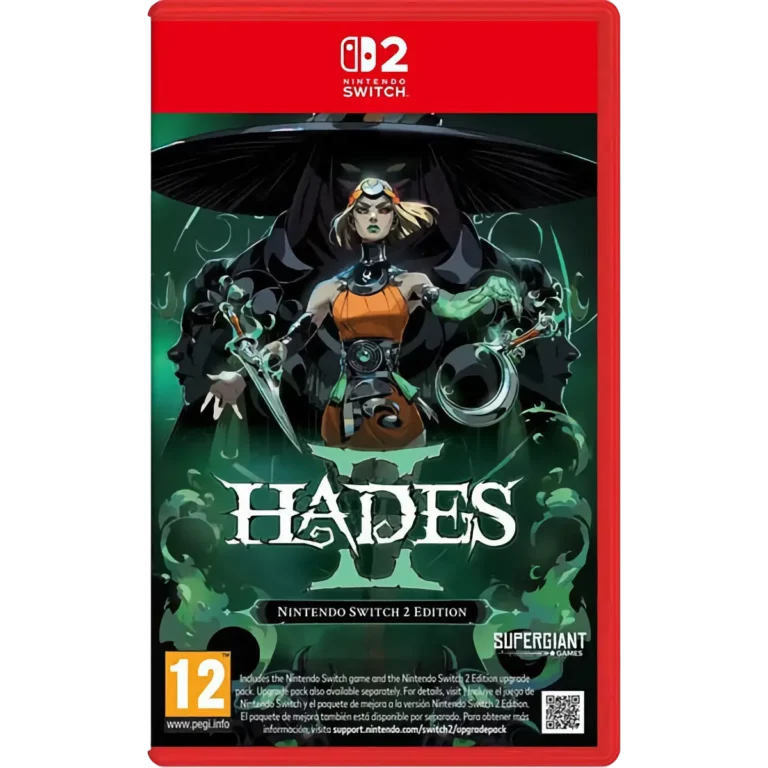 Box ufficiale Hades II Collectors Edition Nintendo Switch 1 & 2 con artwork esclusivo e banner rosso Nintendo