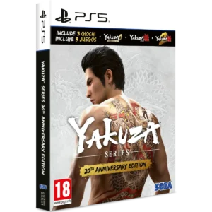 Copertina Yakuza Series 20th Anniversary Edition PS5 con Kazuma Kiryu e logo ufficiale