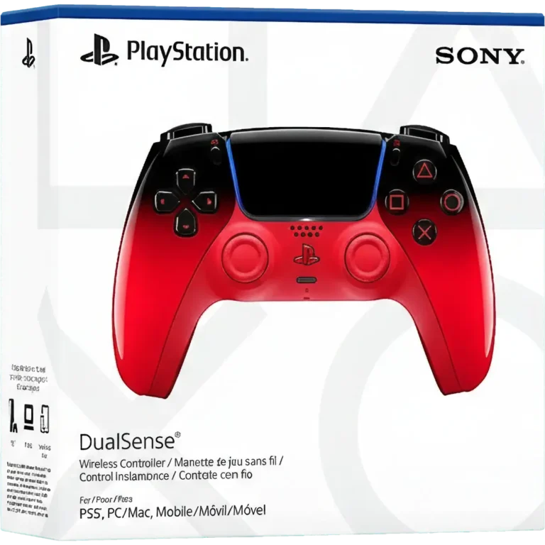 SONY PS5 Controller Wireless DualSense Hyperpop Techno Red Packshot