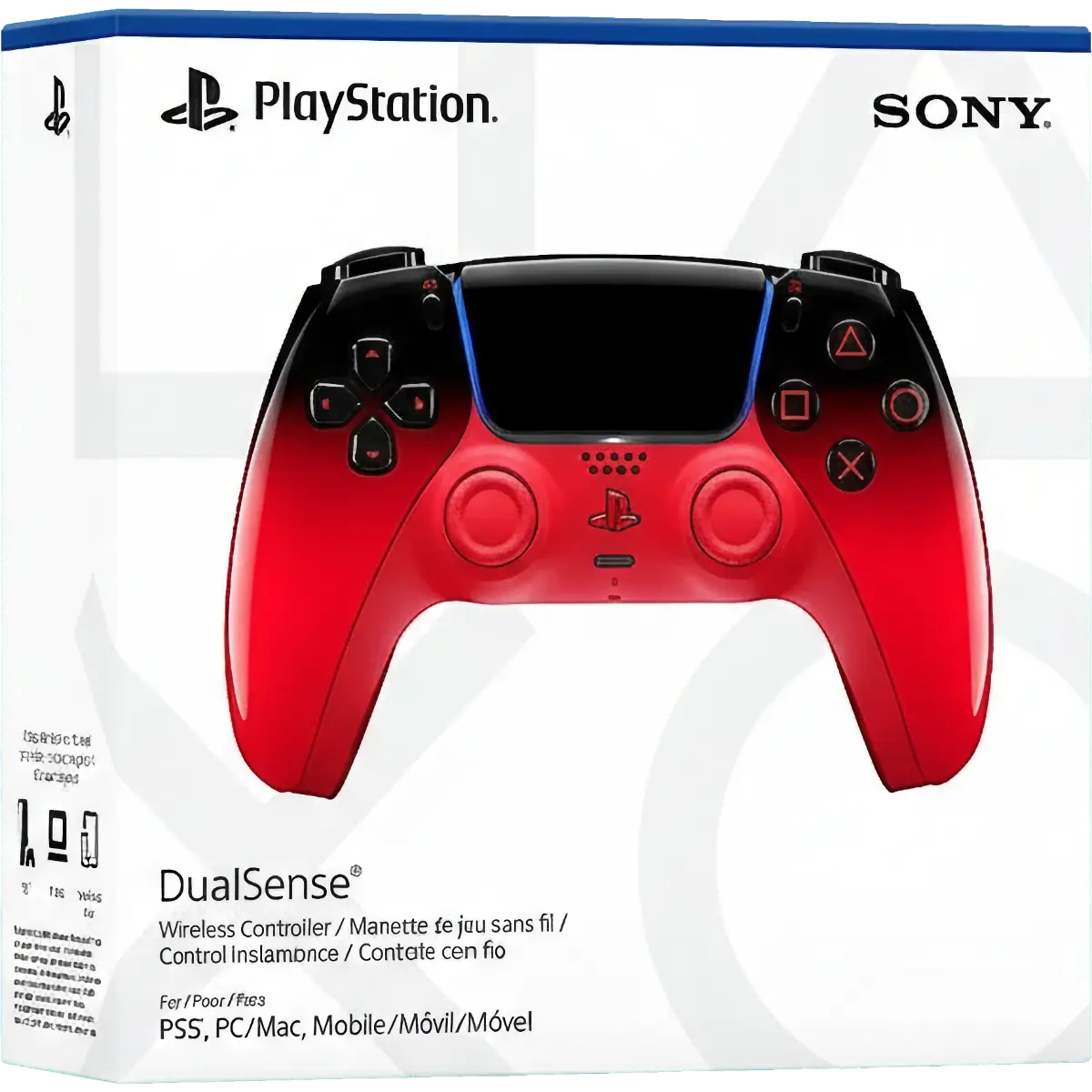 SONY PS5 Controller Wireless DualSense Hyperpop Techno Red Packshot