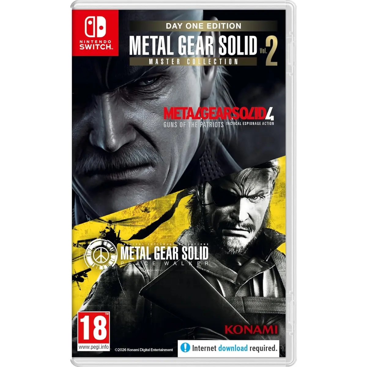 METAL GEAR SOLID MASTER COLLECTION Vol 2 Nintendo Switch Cover