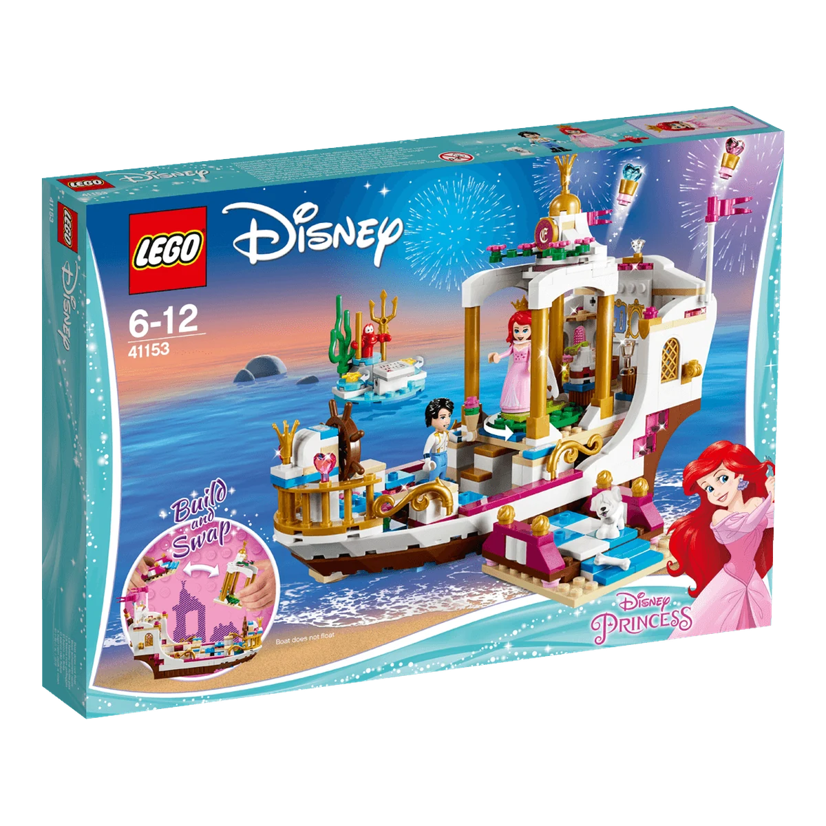 LEGO La barca della festa reale di Ariel 41153 confezione