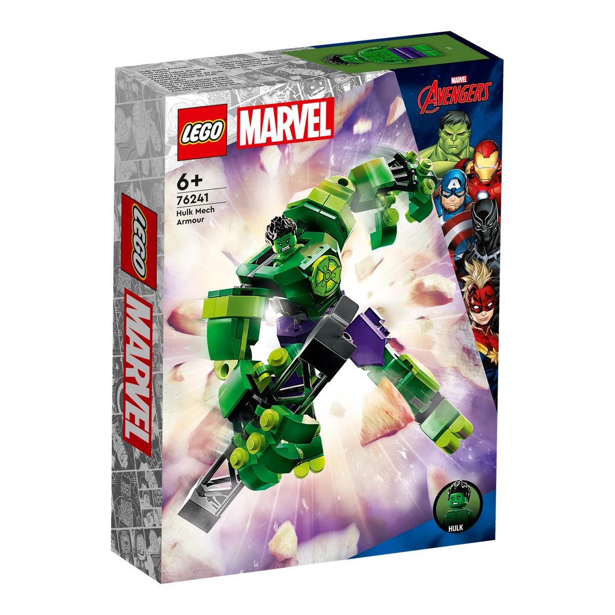 LEGO Armatura Mech Hulk 76241 confezione