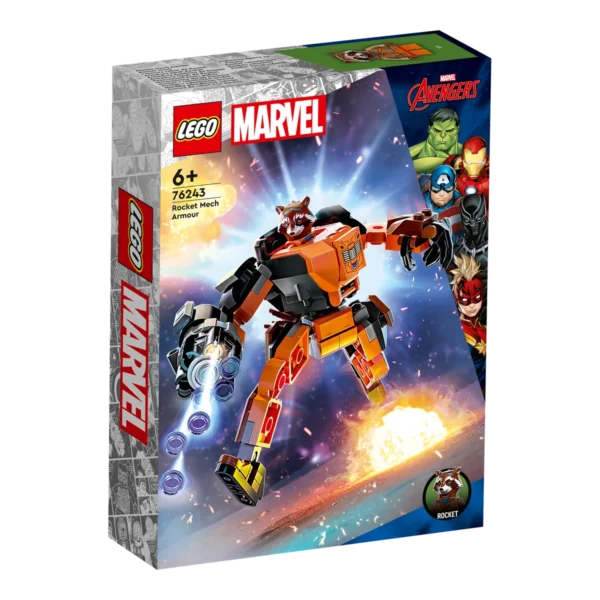LEGO Armatura Mech Rocket 76243 confezione