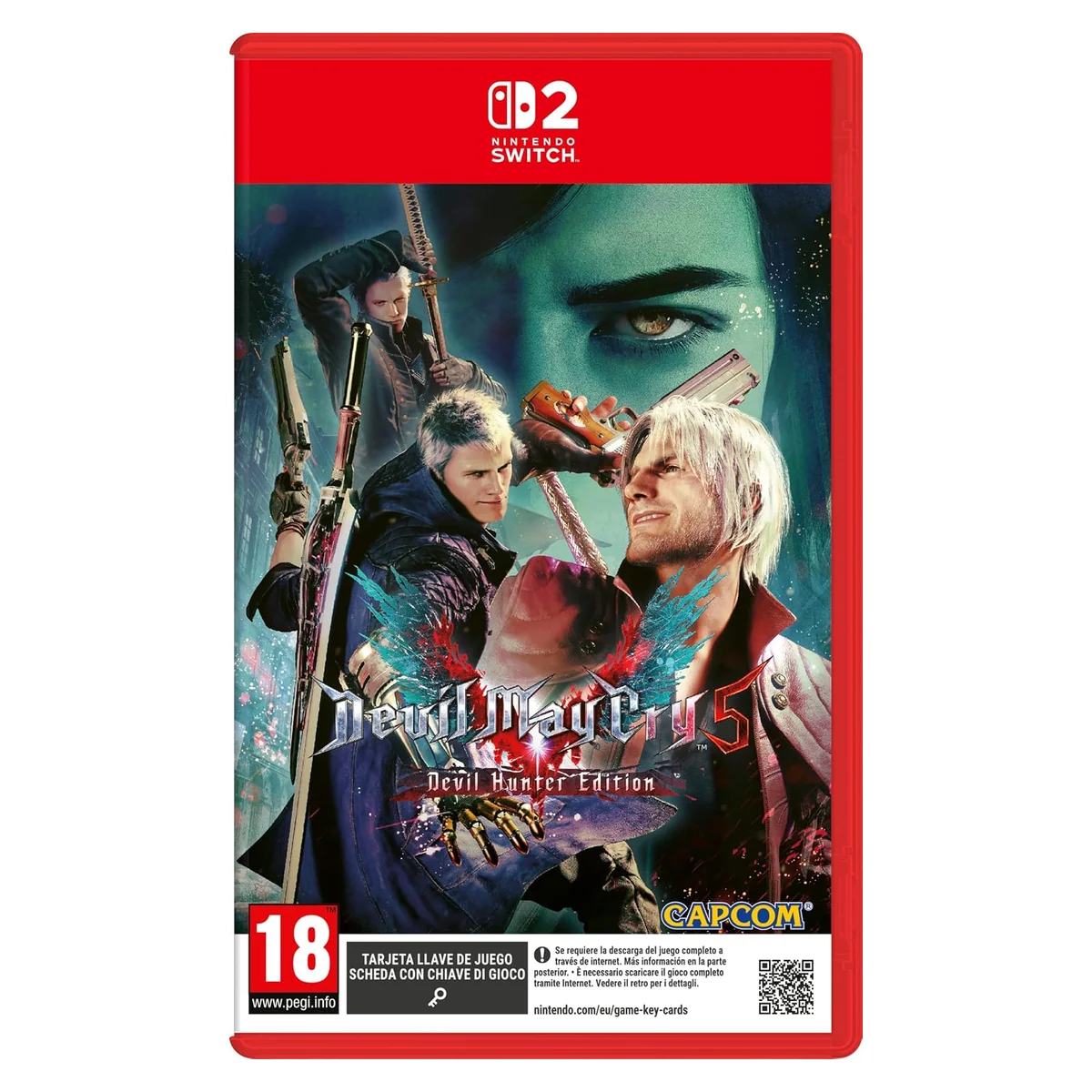 Devil May Cry 5 Devil Hunter Edition Nintendo Switch 2 – packshot GKEY