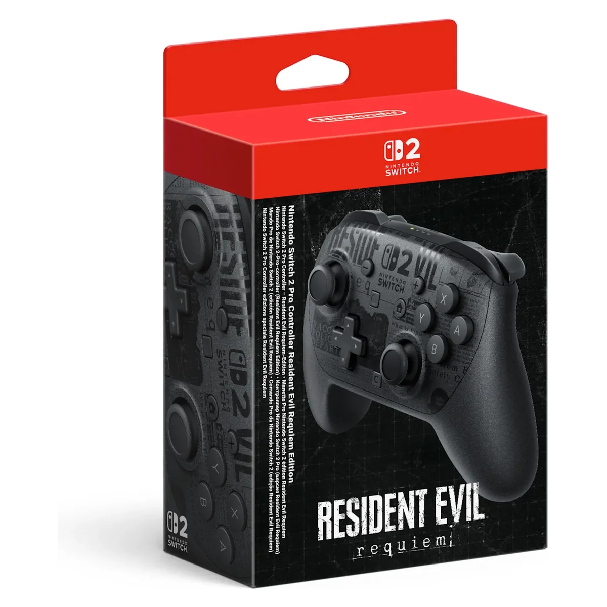 Nintendo Switch 2 Pro Controller Resident Evil Requiem Edition ufficiale Nintendo