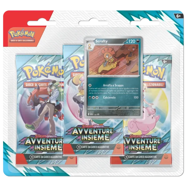 Pokémon Avventure Insieme Blister 3 Buste