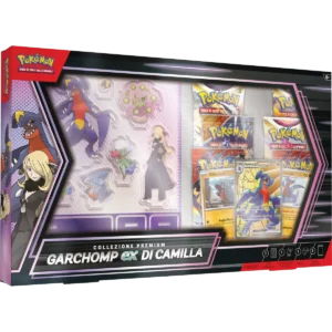 Pokémon Rivali Predestinati Collezione Premium Garchomp-ex di Camilla