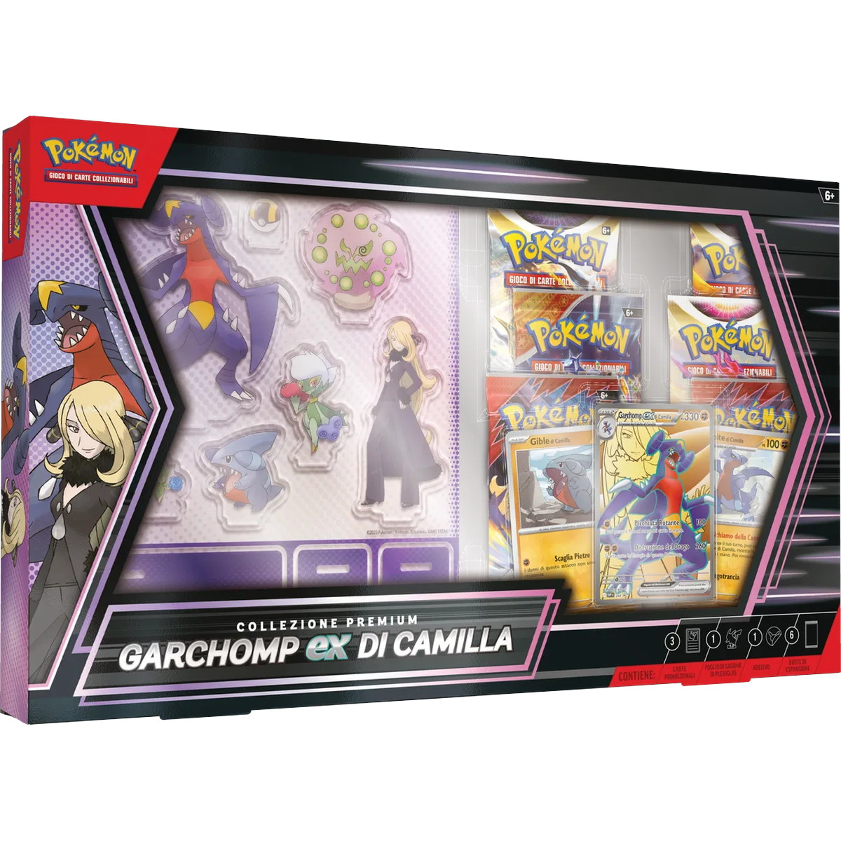 Pokémon Rivali Predestinati Collezione Premium Garchomp-ex di Camilla