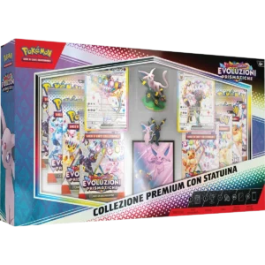 Pokémon Evoluzioni Prismatiche Collezione Premium con Statuina