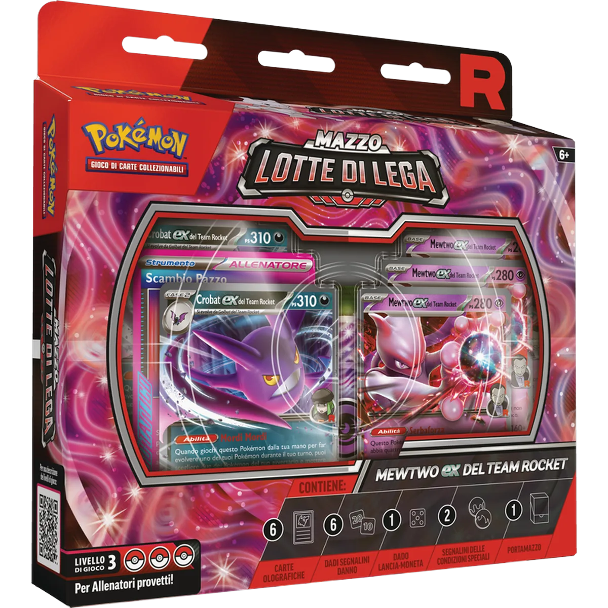 Pokémon Rivali Predestinati Mazzo Lotte di Lega Mewtwo-ex del Team Rocket