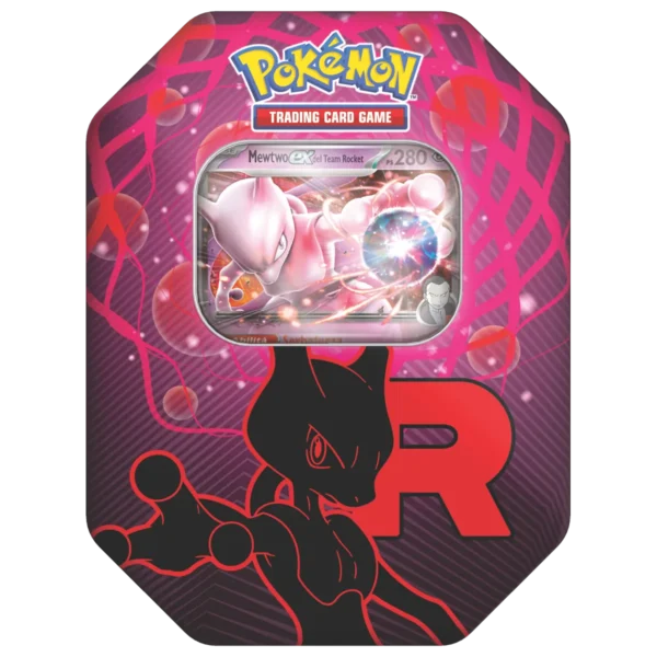 Pokémon Rivali Predestinati Tin da Collezione Team Rocket Mewtwo