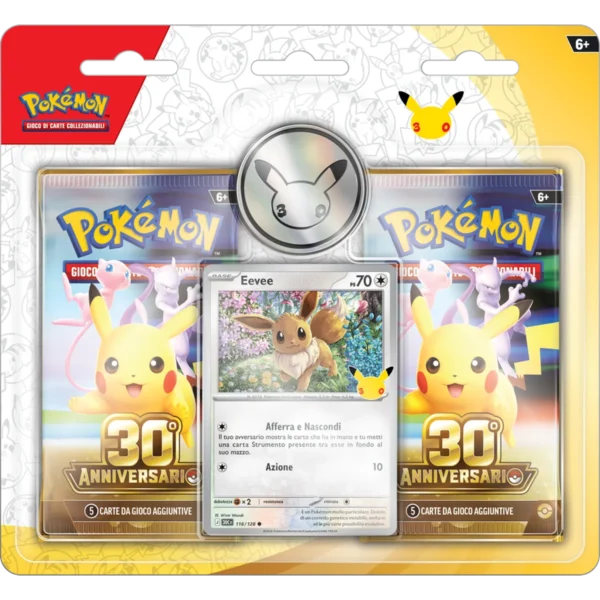 Pokémon 30° Anniversario Blister 2 Buste