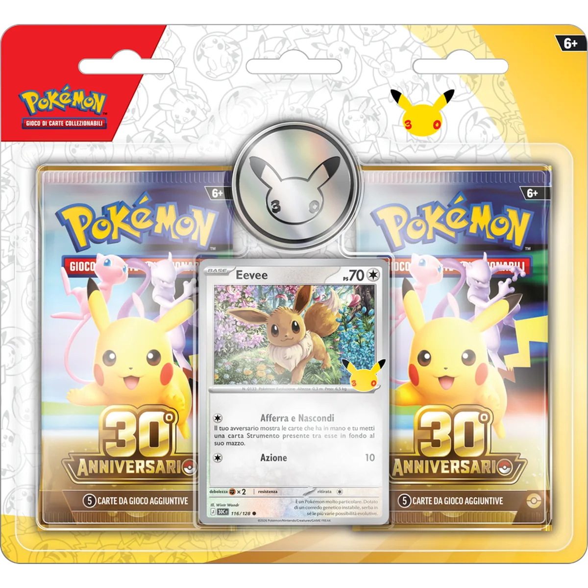 Pokémon 30° Anniversario Blister 2 Buste
