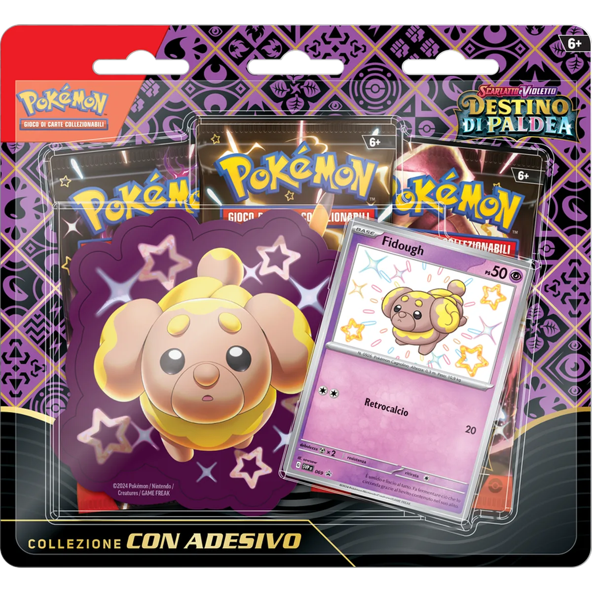 Collezione con Adesivo Destino di Paldea Fidough – Carte Pokémon Levante Bari