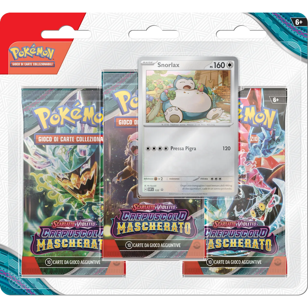 Blister Crepuscolo Mascherato promo Snorlax