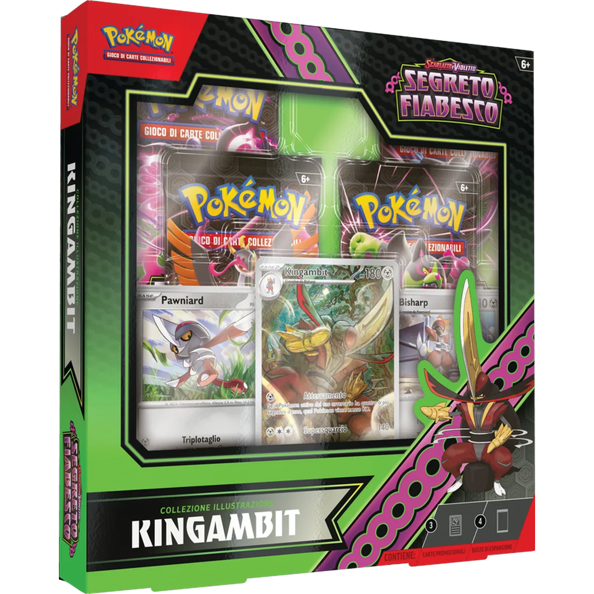 Pokémon Segreto Fiabesco Collezione Illustrazione Kingambit