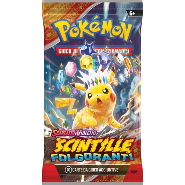Pokémon Scintille Folgoranti Busta Singola 10 Carte