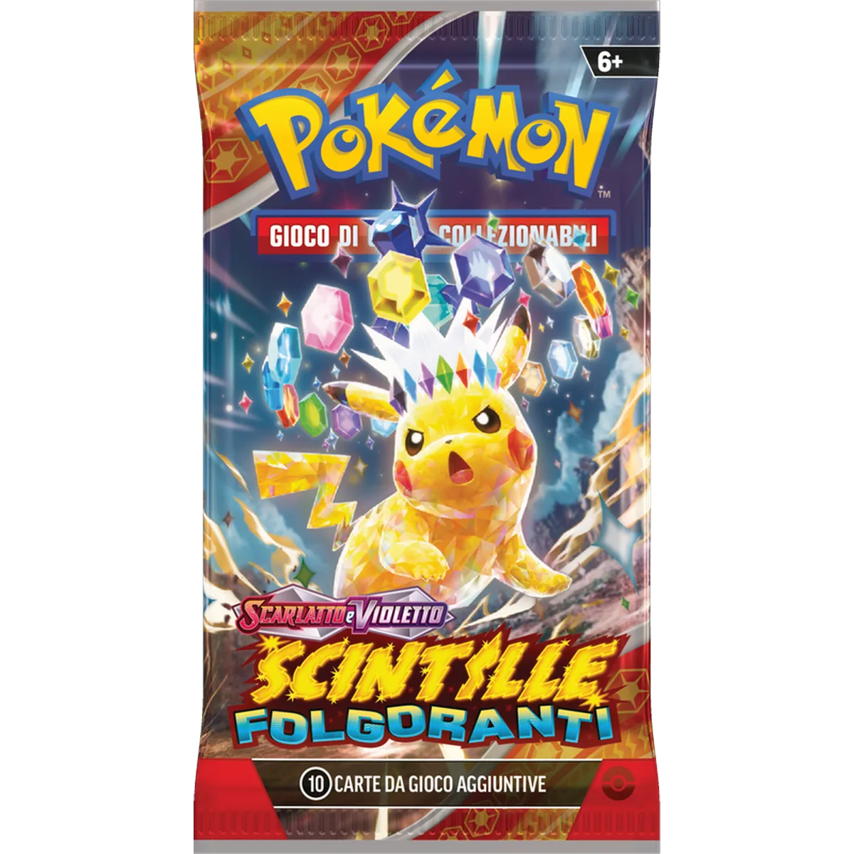 Pokémon Scintille Folgoranti Busta Singola 10 Carte