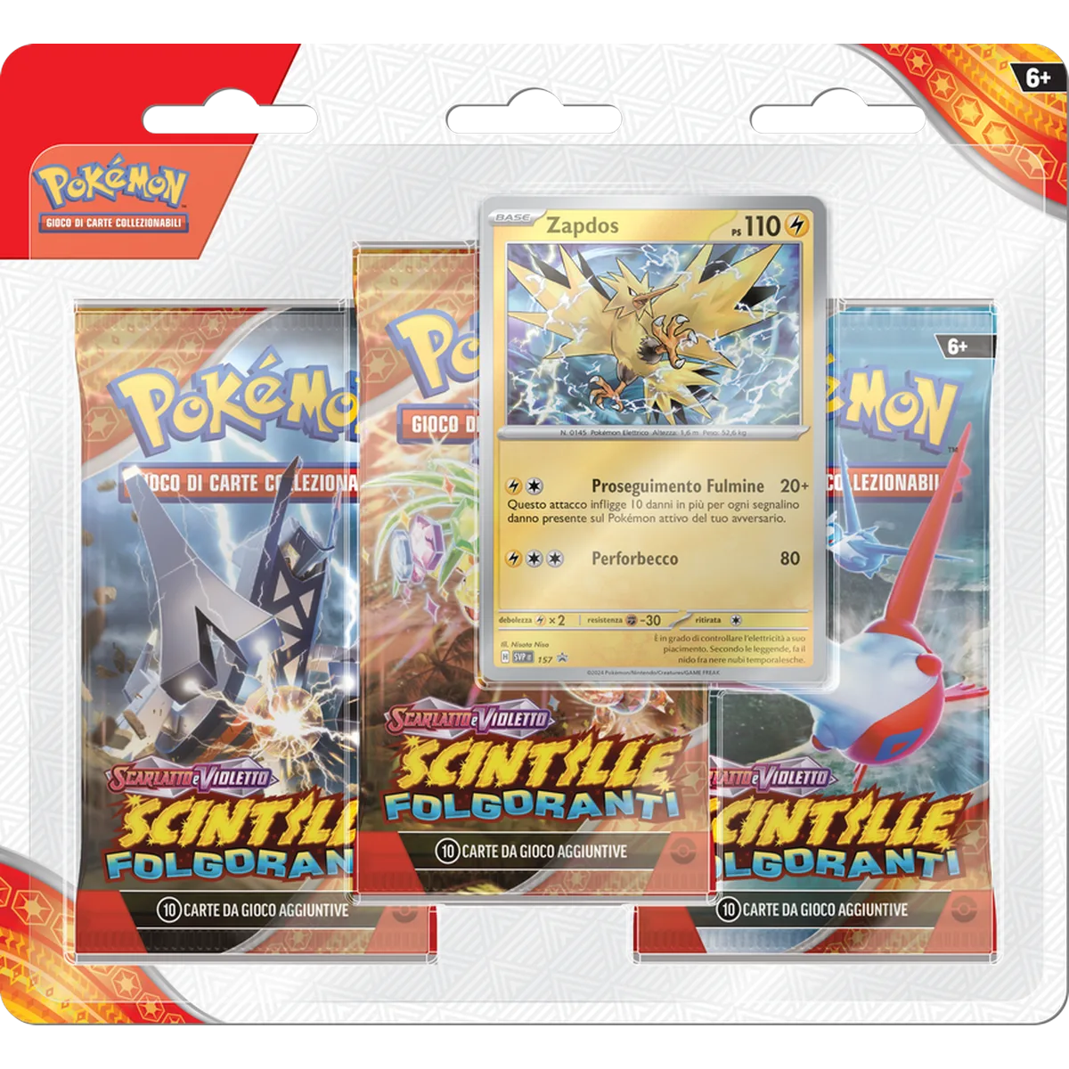 Blister Scintille Folgoranti promo Zapdos