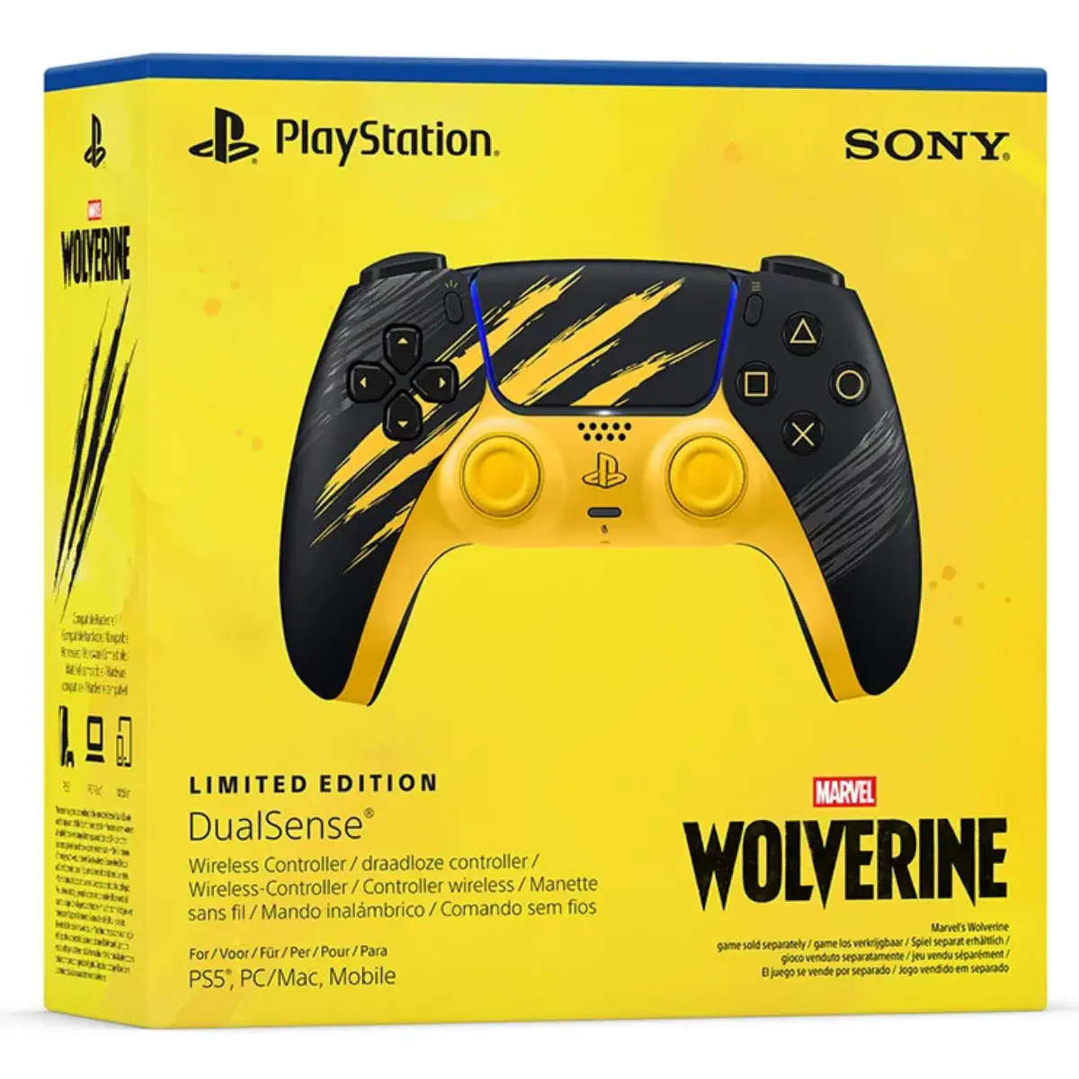 DualSense Marvel's Wolverine Battle Yellow PS5