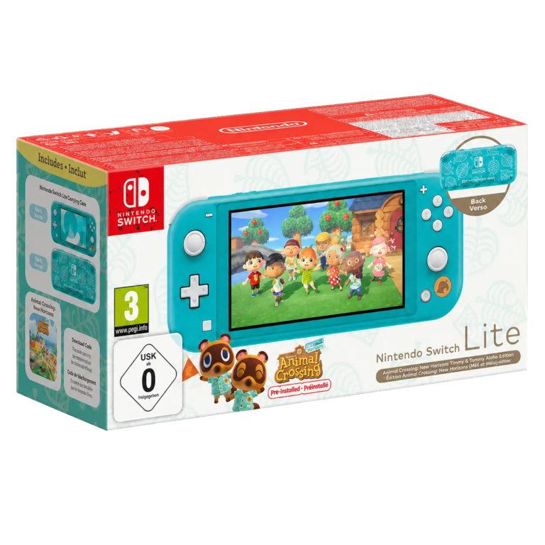 Nintendo Switch Lite Aloha Tommy Animal Crossing New Horizons – packshot italiano senza Nintendo Switch Online