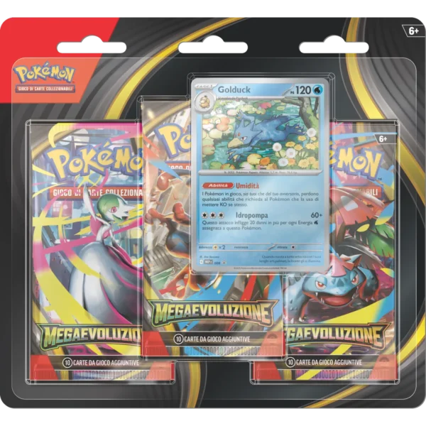 Megaevoluzione – Blister da 3 buste – Carte Pokémon Levante Bari