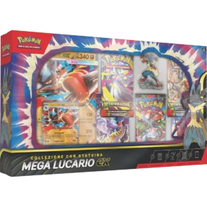 Megaevoluzione – Collezione con Statuina Mega Lucario-ex – Carte Pokémon Levante Bari