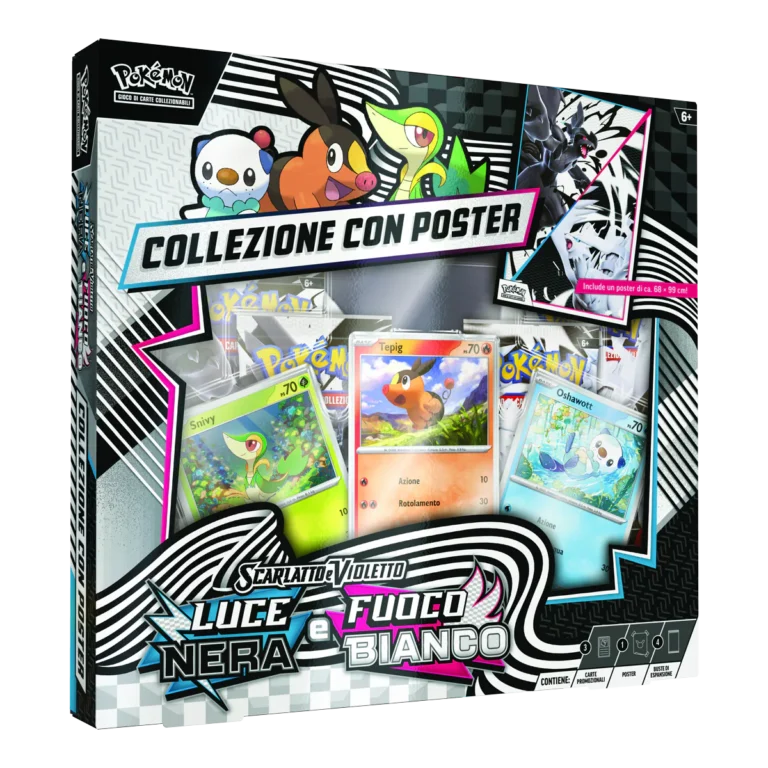 Pokémon Luce Nera e Fuoco Bianco – Collezione con Poster Unima GCC Pokémon italiano