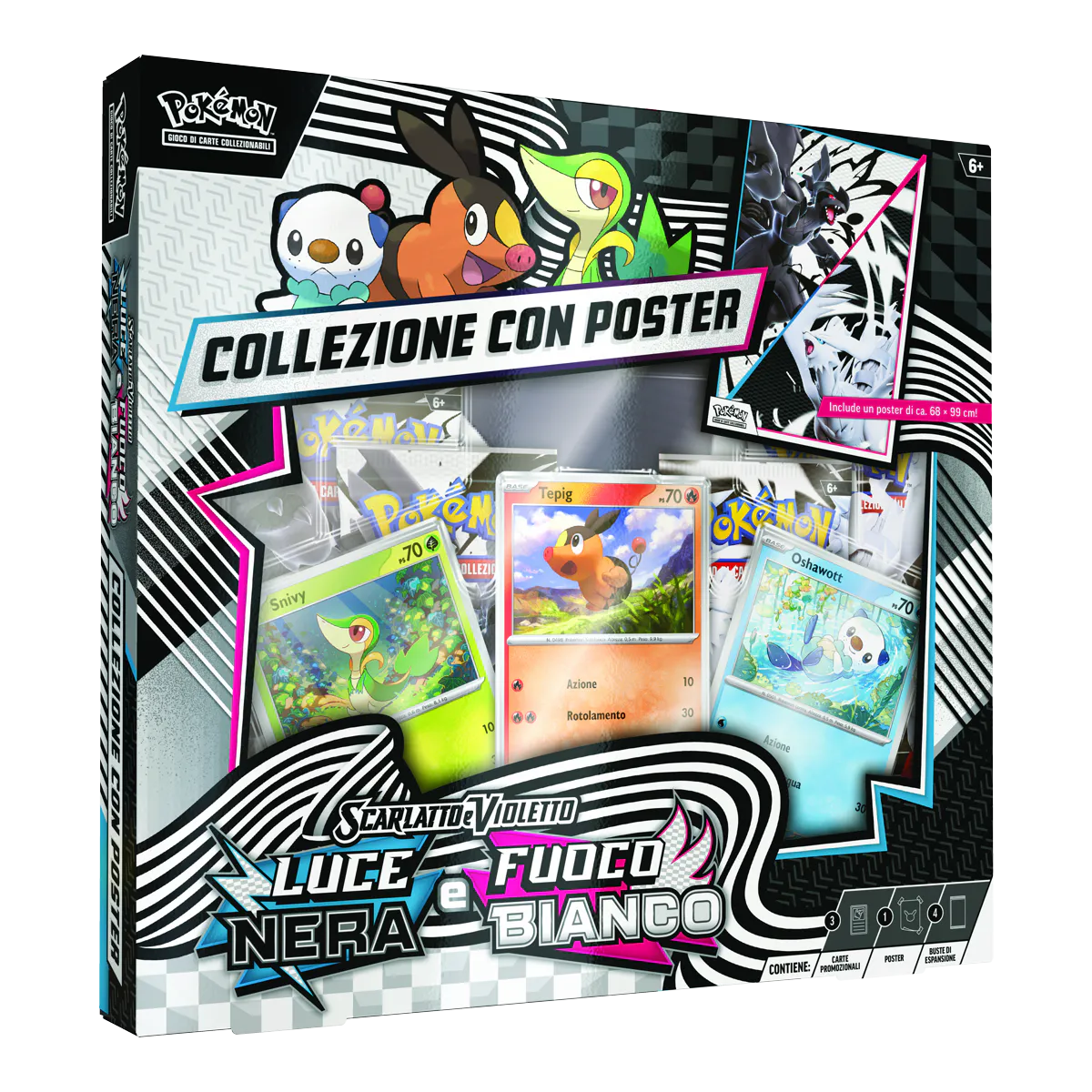 Pokémon Luce Nera e Fuoco Bianco – Collezione con Poster Unima GCC Pokémon italiano
