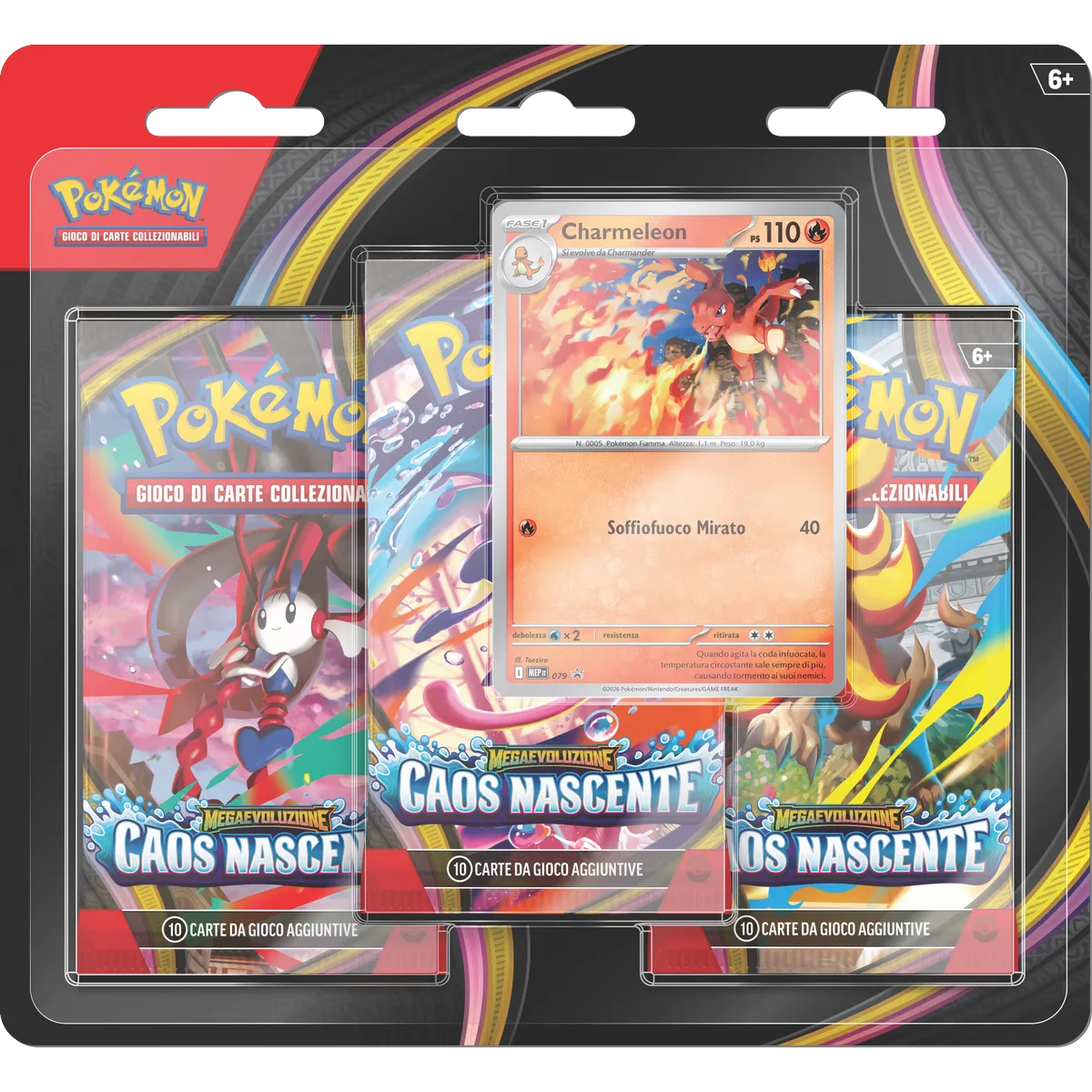 Blister Caos Nascente 3 buste – Carte Pokémon Levante Bari