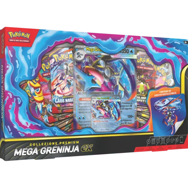 Collezione Premium Mega Greninja-ex – Carte Pokémon Levante Bari