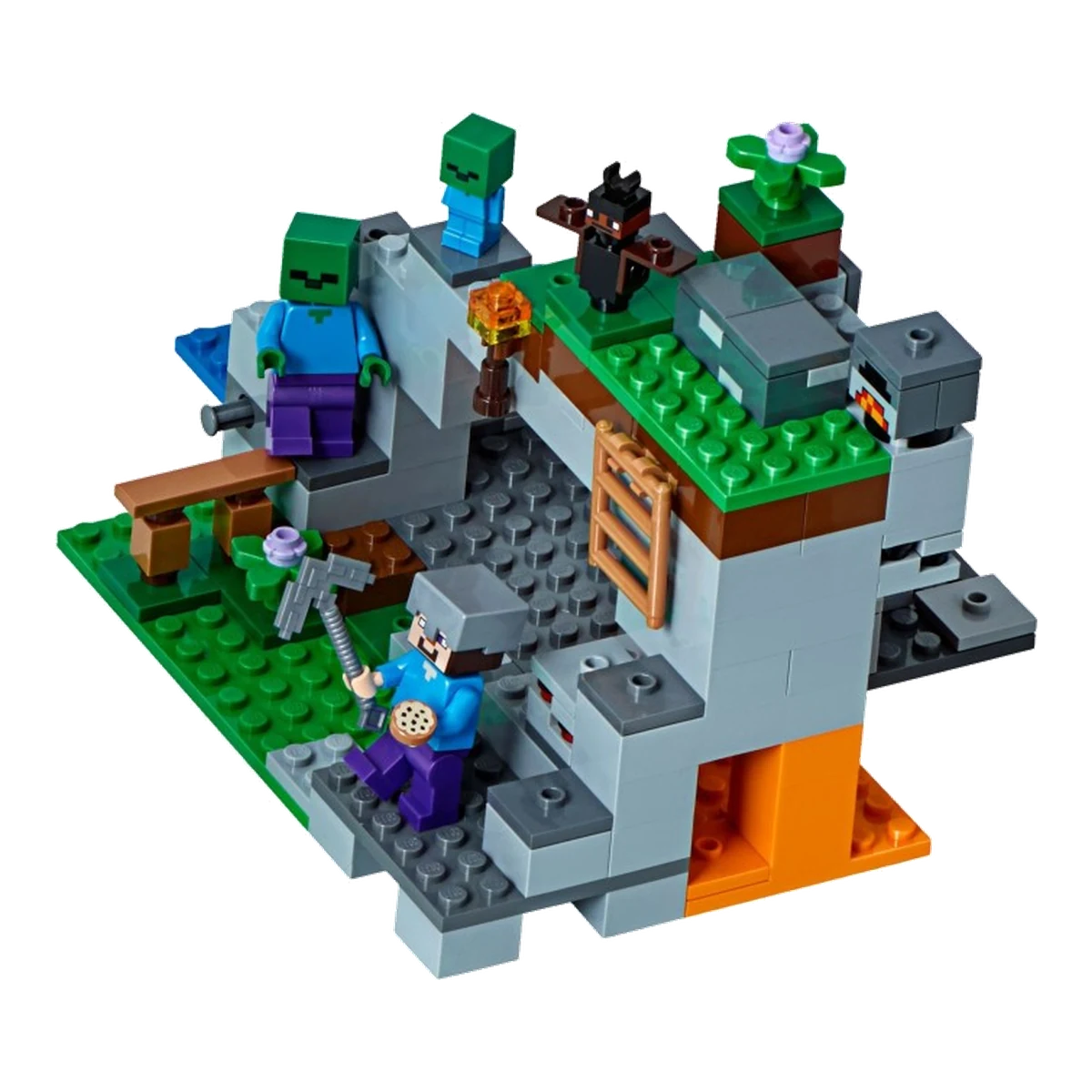 LEGO La caverna dello Zombie 21141 modello montato