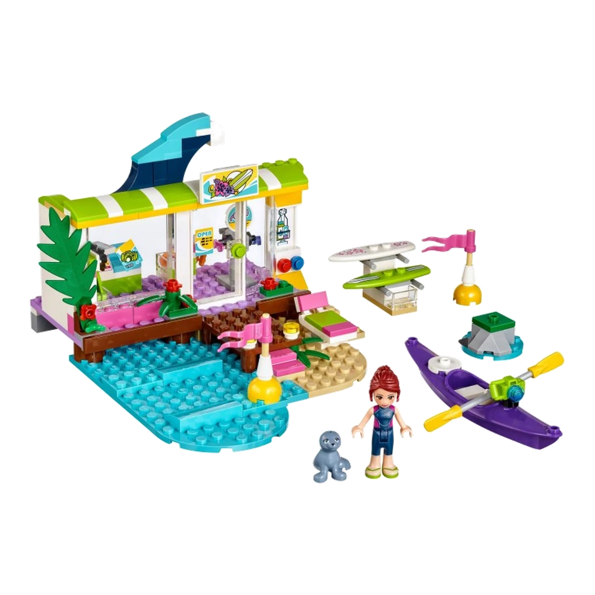 LEGO Il Surf Shop di Heartlake 41315 modello montato