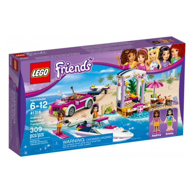 LEGO Il trasportatore di motoscafi di Andrea 41316 confezione